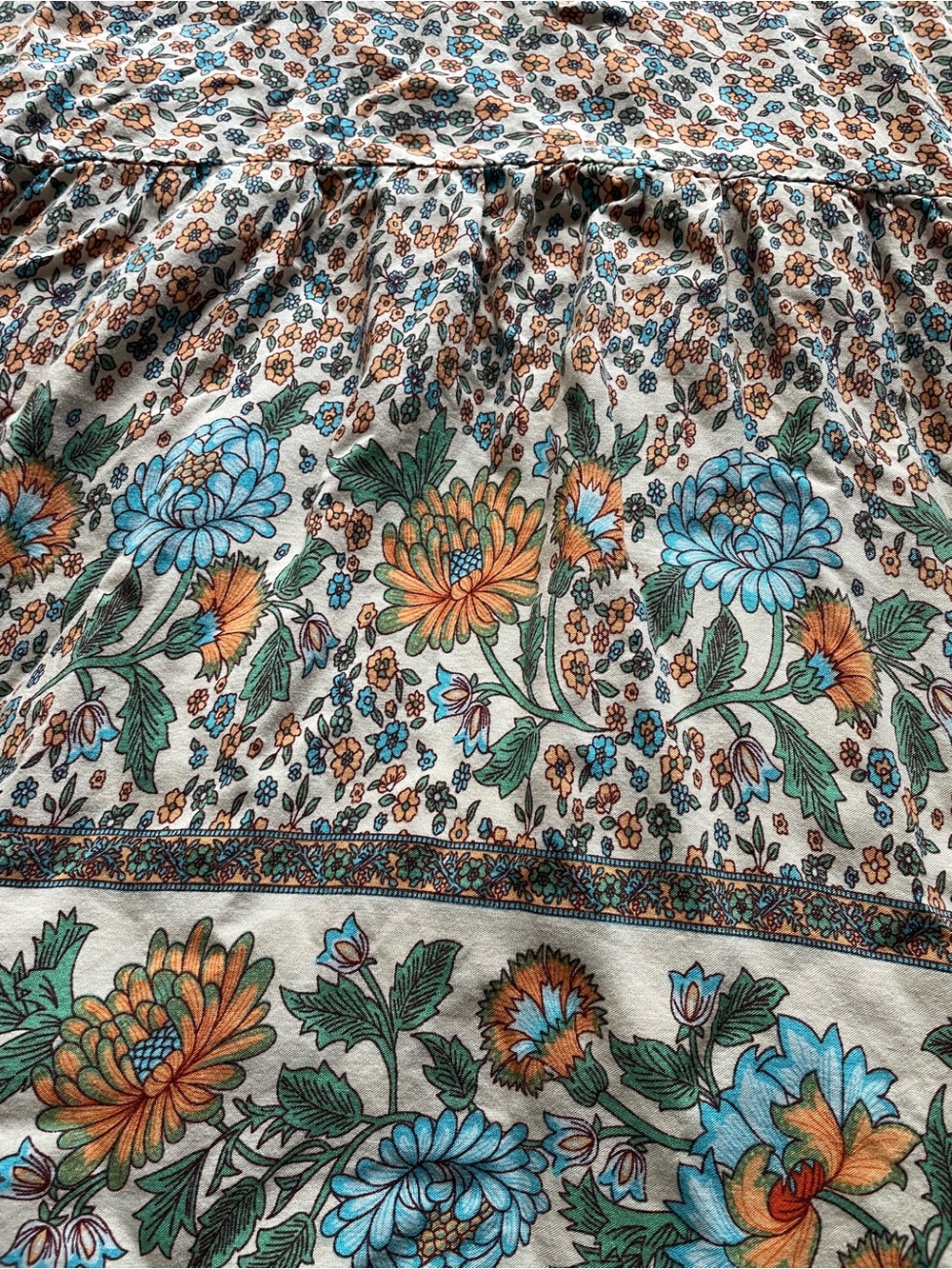 Natural Life Zoe Ditsy Floral Wide Leg Flare Jumpsuit Small Boho Festival Retro - Picture 3 of 8